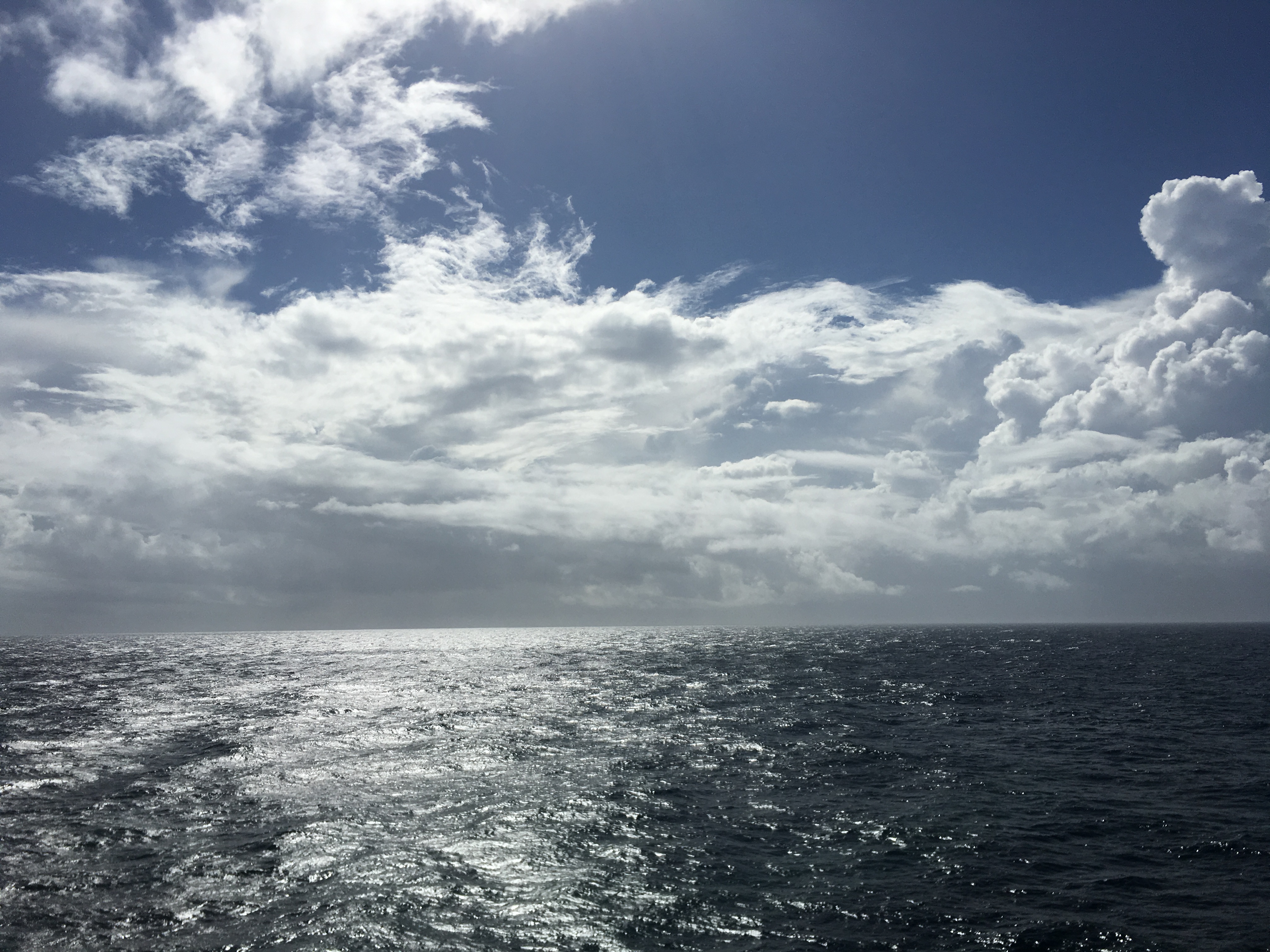 おがさわら丸からの水平線